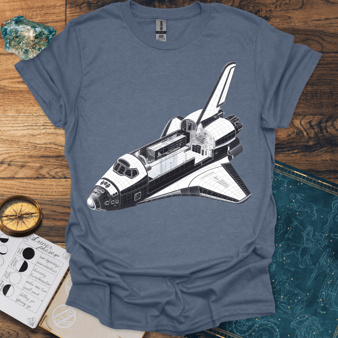 Space Shuttle Diagram T-Shirt