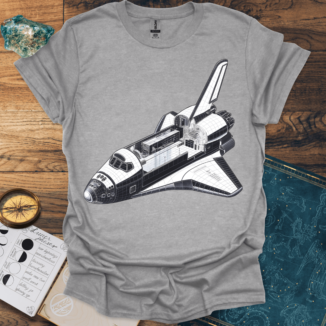 Space Shuttle Diagram T-Shirt