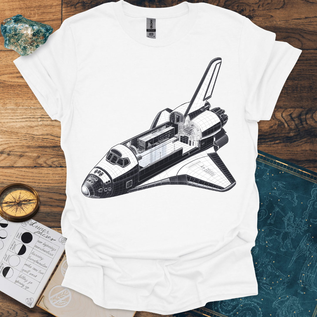 Space Shuttle Diagram T-Shirt